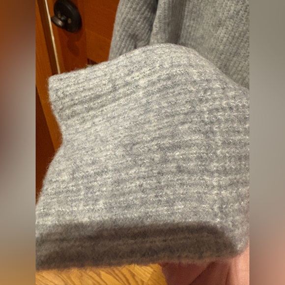 Lulus Pretty Cute Heather Grey Mock Neck Backless Sweater - Picture 8 of 17